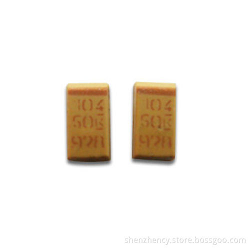 KEMET Tantalum Capacitors T491A104K050AT, 0.1UF 50V 10% 1206, A Case